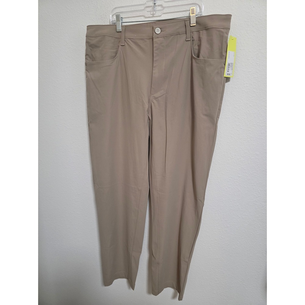 All‎ in Motion Mens Golf Pants Tan 36x30 Technical Stretch Chino NEW